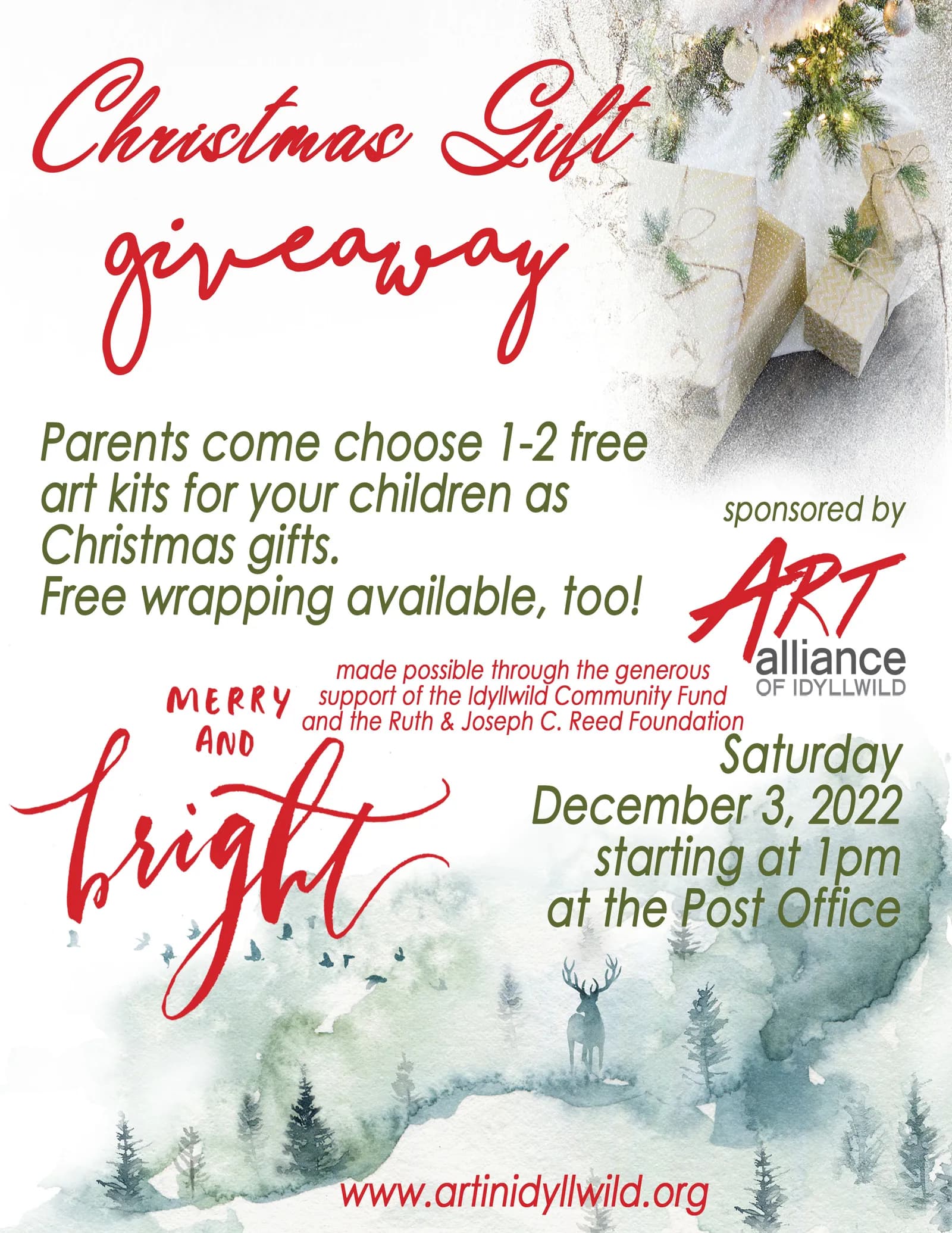 Christmas Art Kit Gift Giveaway