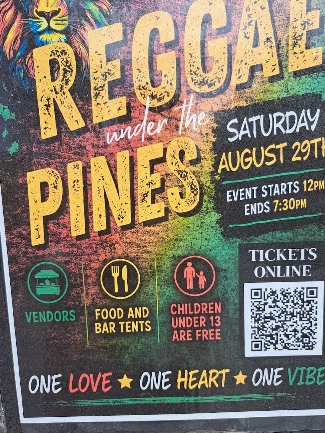 reggae under the pines@ rustic theatre