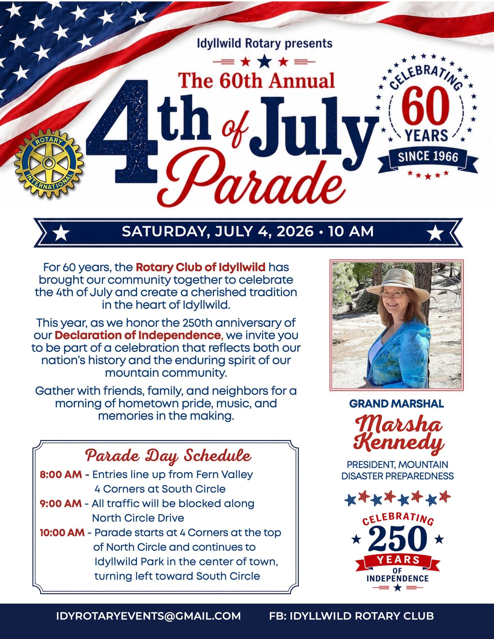 4th of july parade@ center of town
