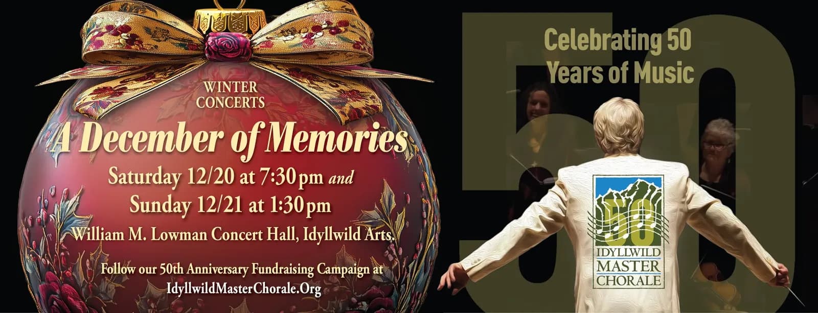 Master Chorale's 50th anniversary winter concert@ lowman concert hall