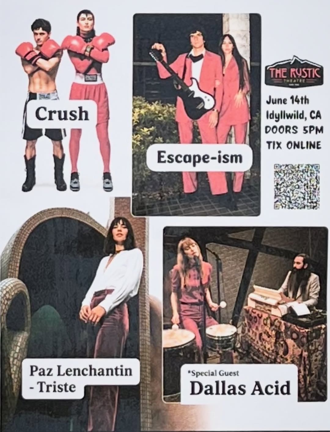 PAZ LENCHANTIN presents@ rustic theatre