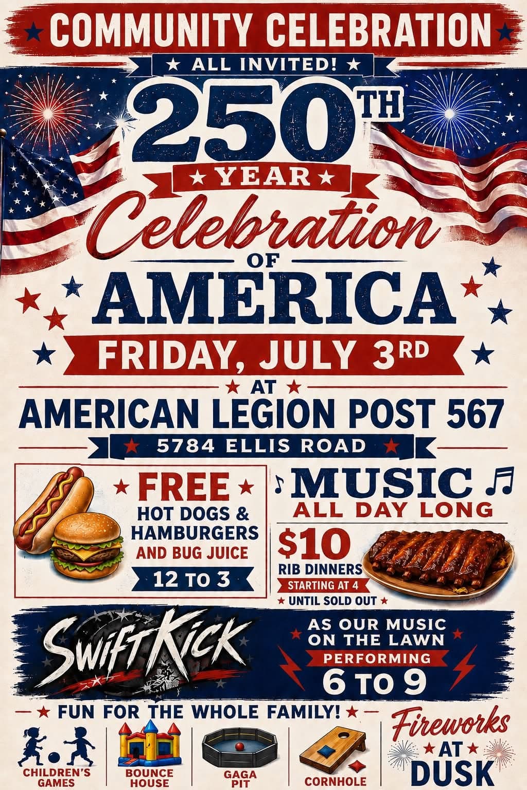 250th year celebration for america@ american legion