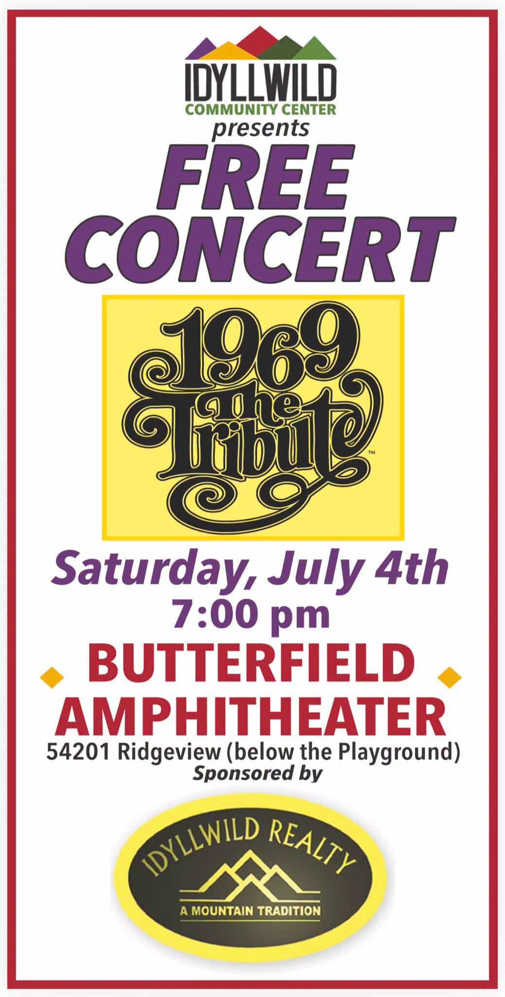 1969 the tribute@ butterfield amphitheatre