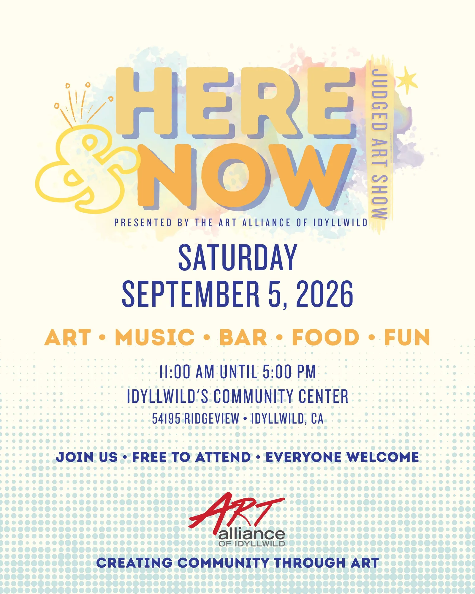 here and now art show@ the community center