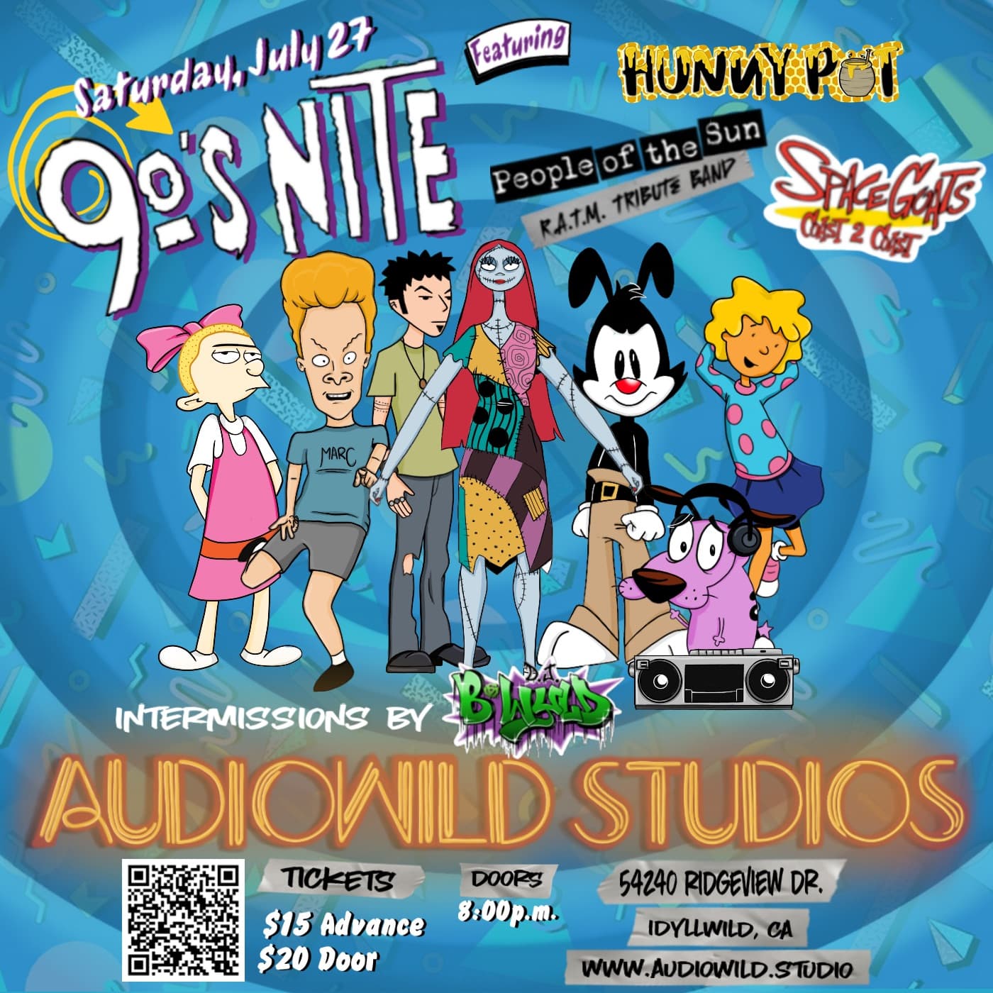 90s Nite with People of The Sun@ audiowild studios
