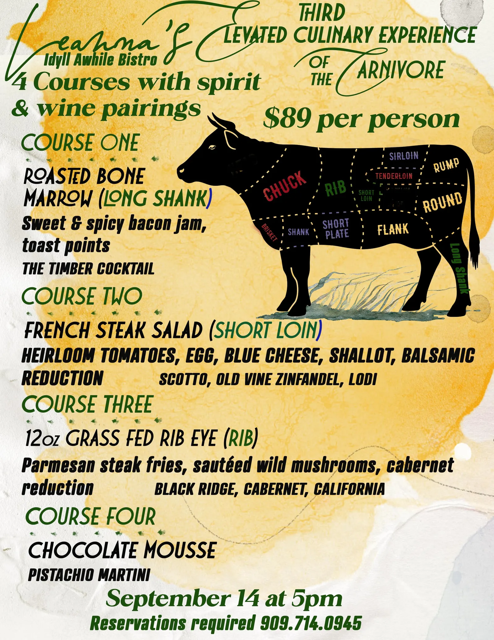 Carnivore dinner event3@ leanna's idyll awhile