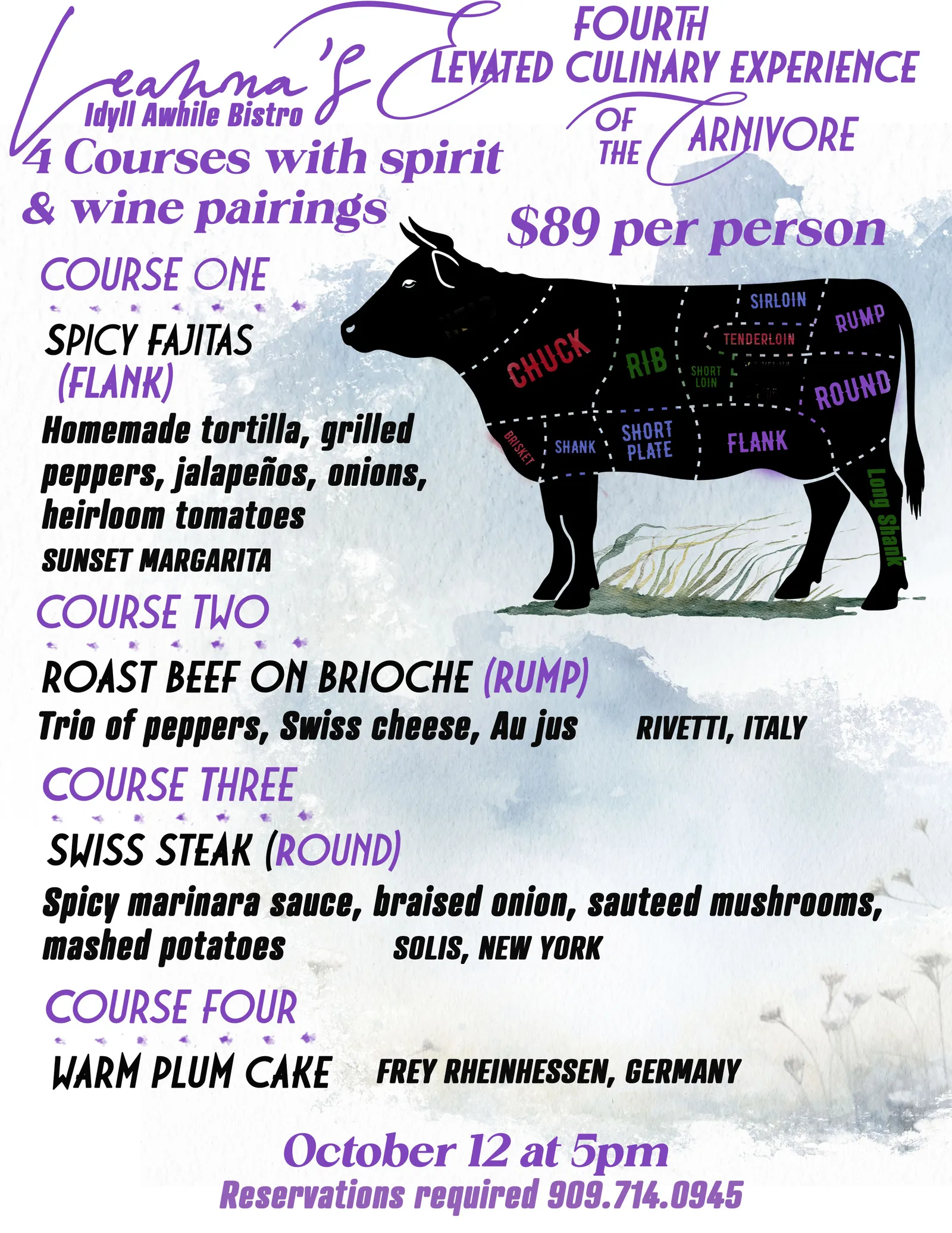 4th carnivore dinner event@ leanna’s idyll awhile
