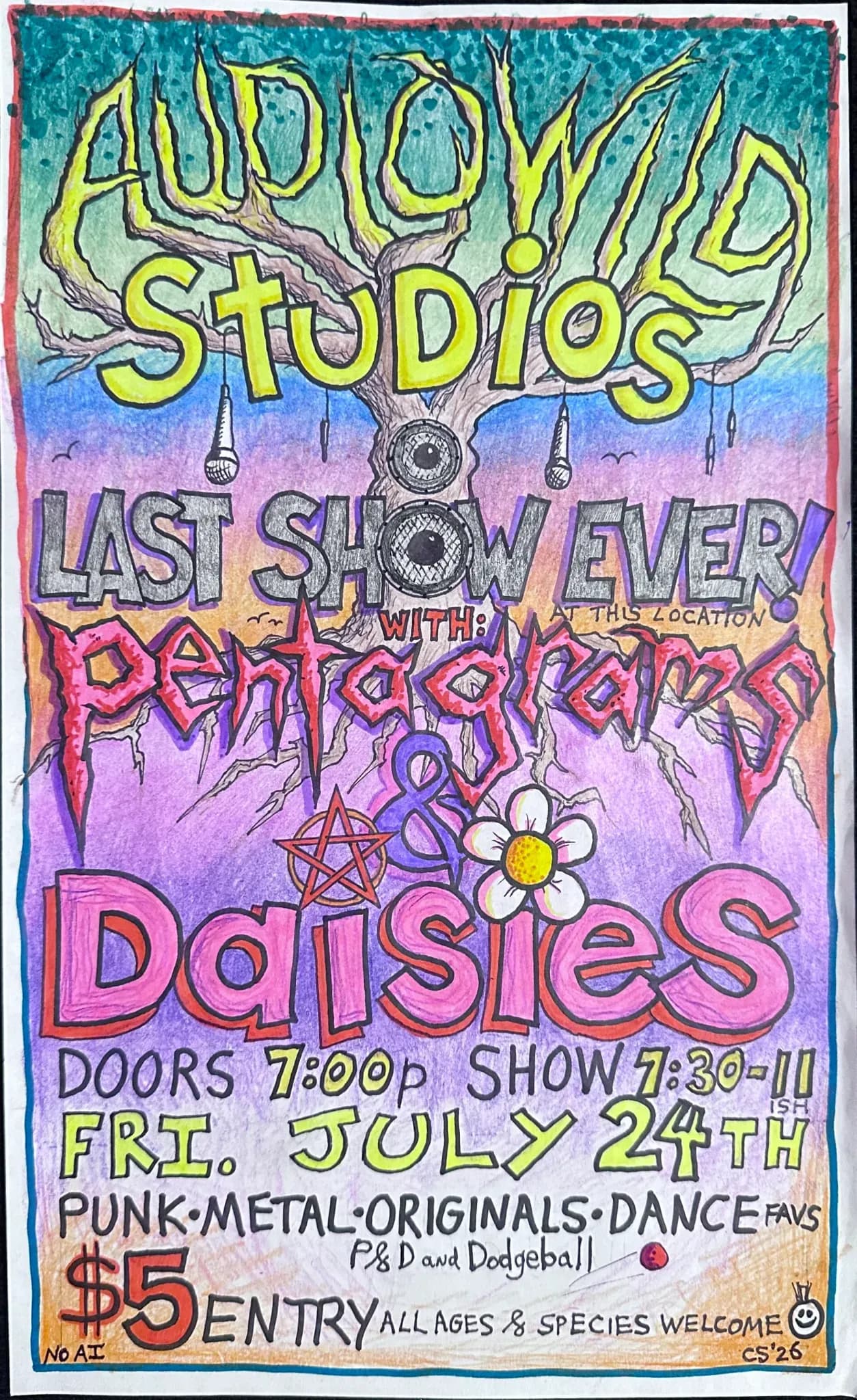 pentagrams and daisies@ audiowild studios