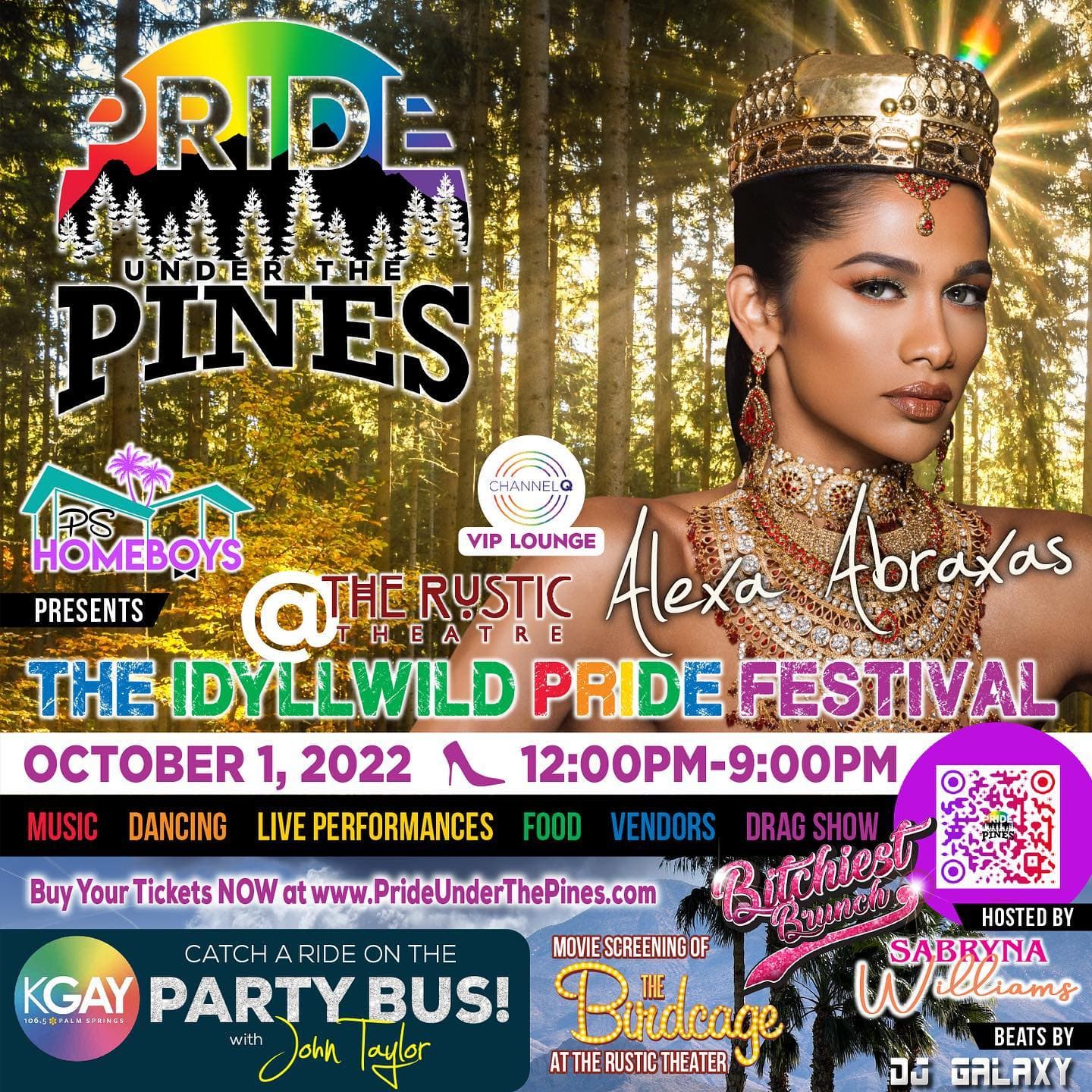 Pride under the pines@ rustic theatre lot