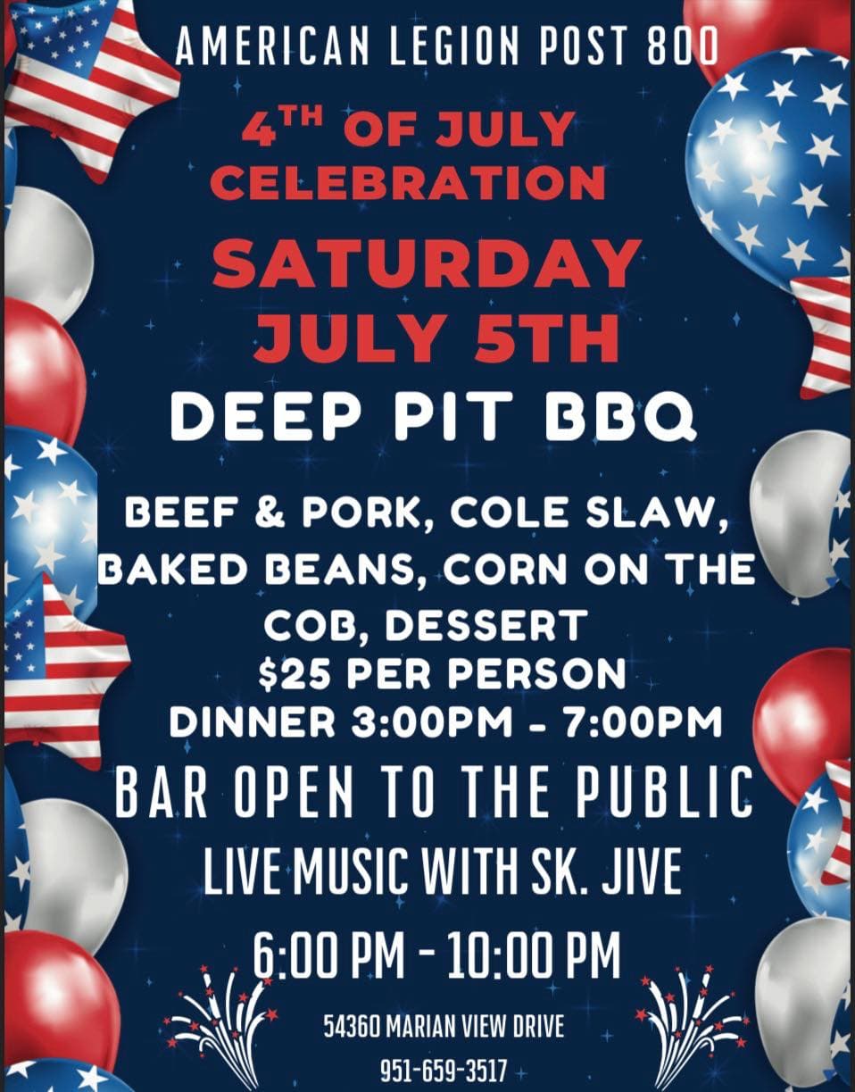4th of july celebration@ american legion post 800