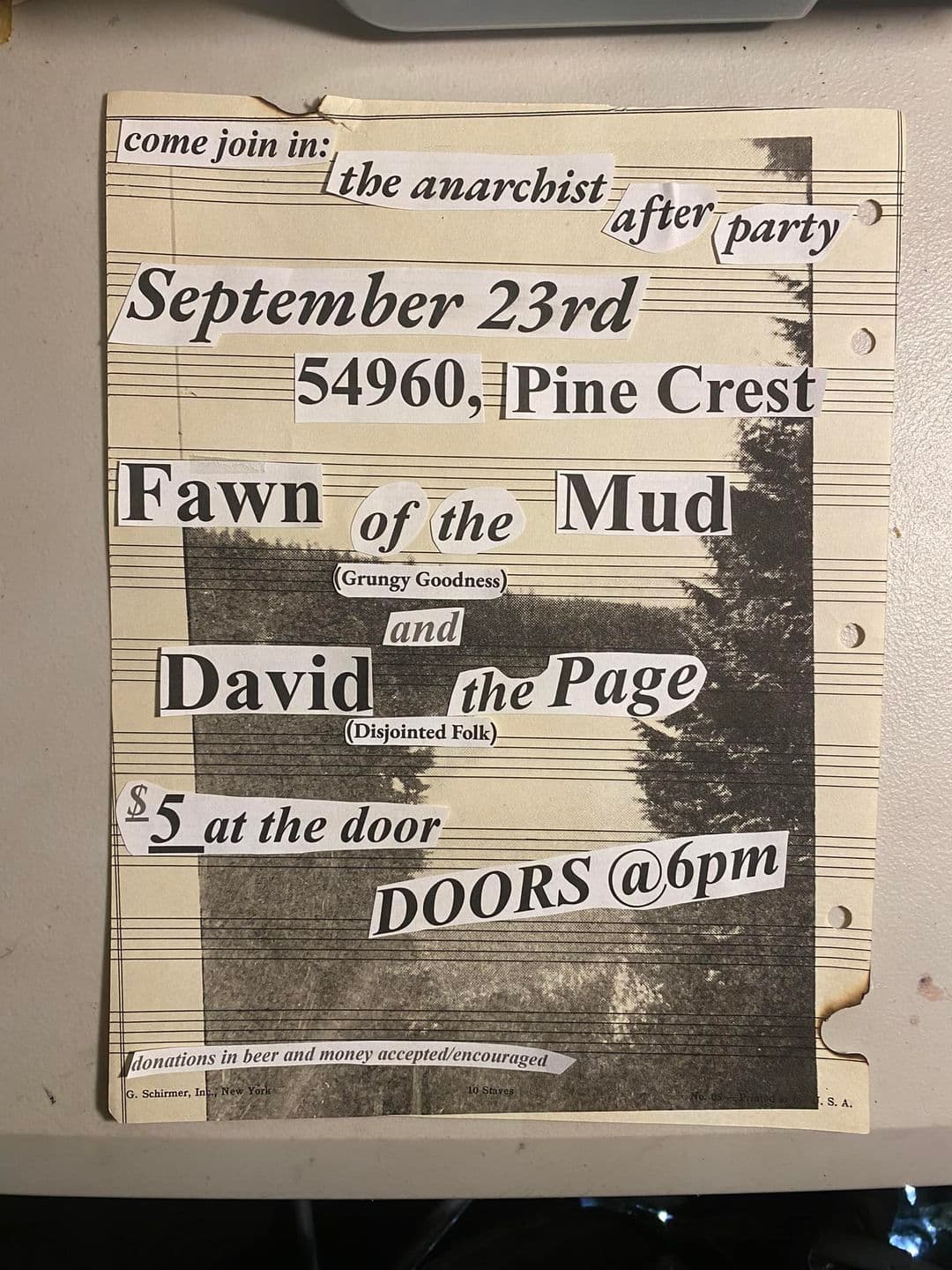 anarchist after party w fawn of the mud