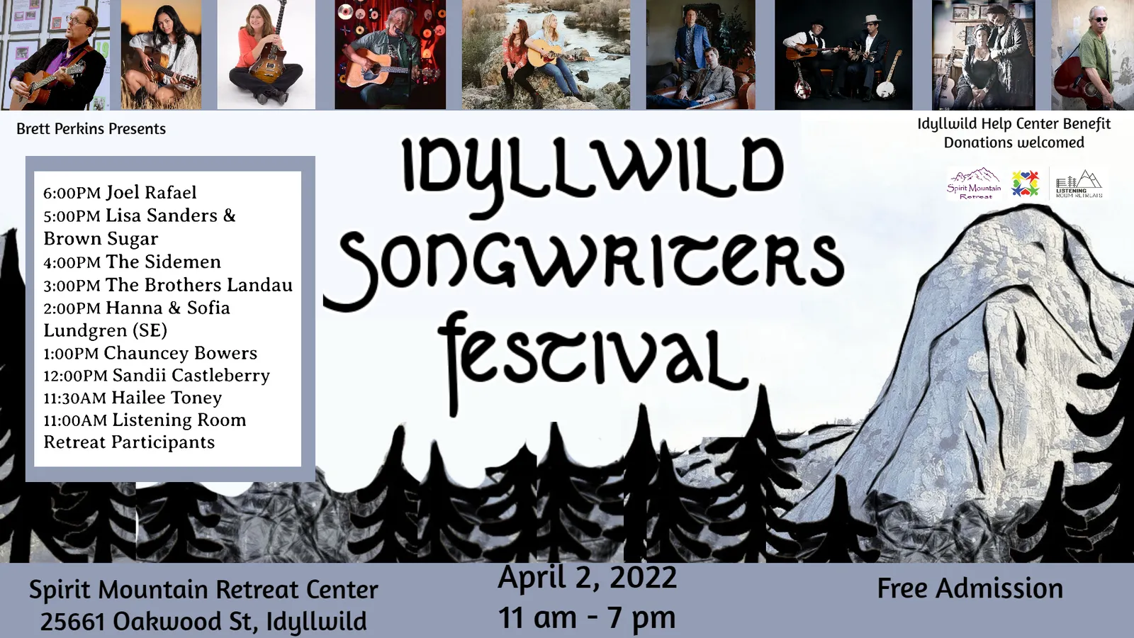 Idyllwild Songwriters Festival@Spirit Mountain Retreat