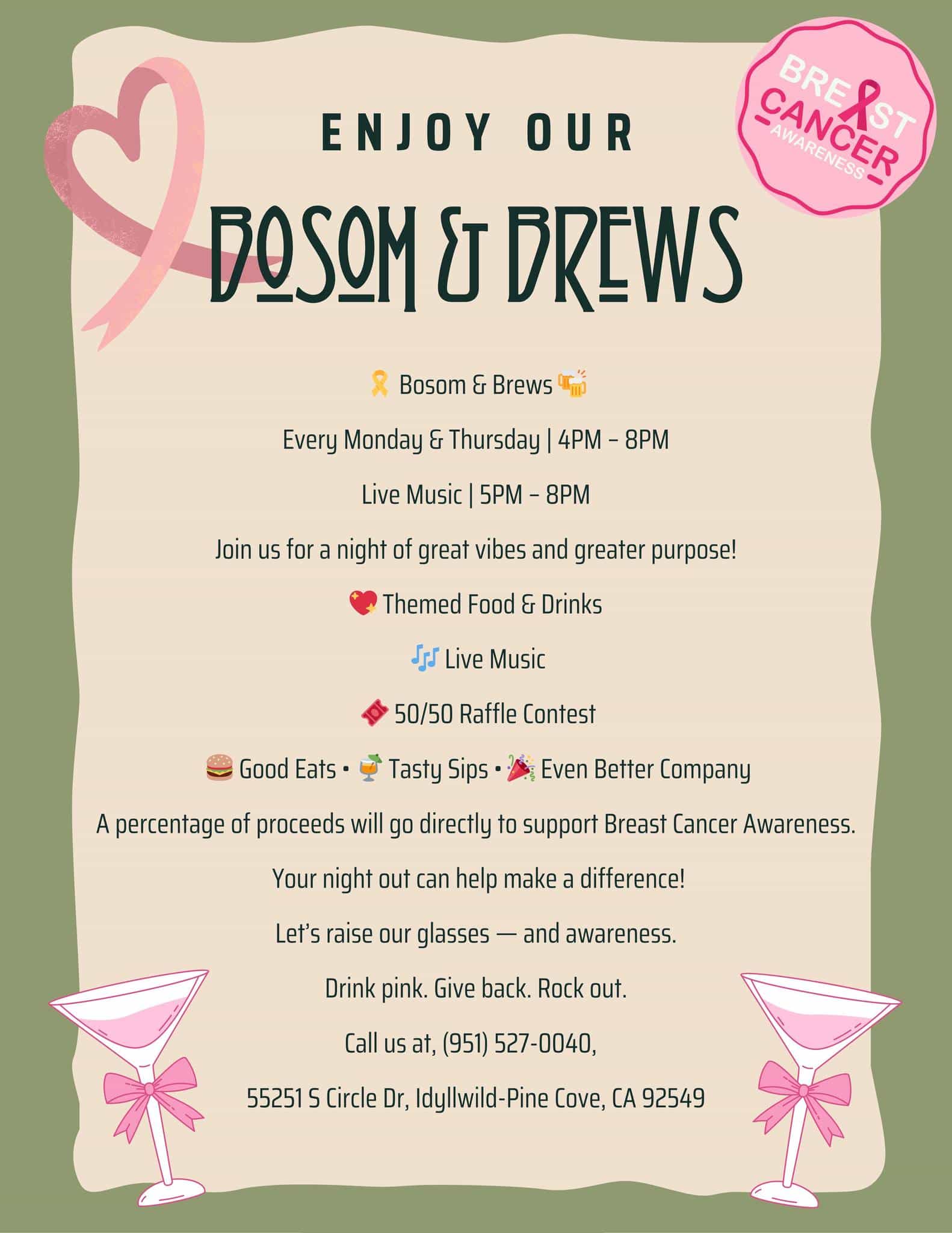 Bosom and Brews @ the peak restaurant and bar