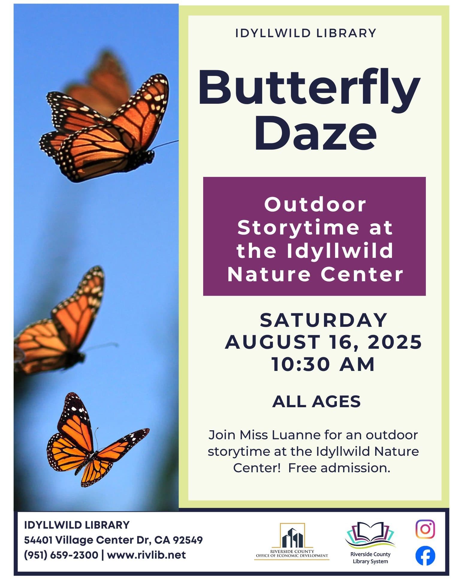 Butterfly daze @ nature center