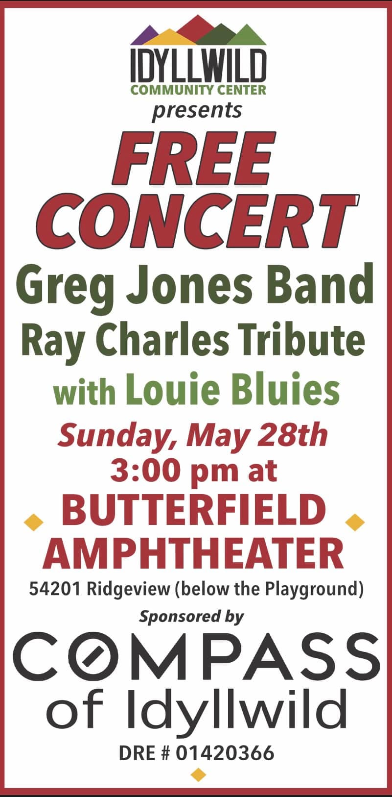 Free concert@Butterfield Amphitheatre