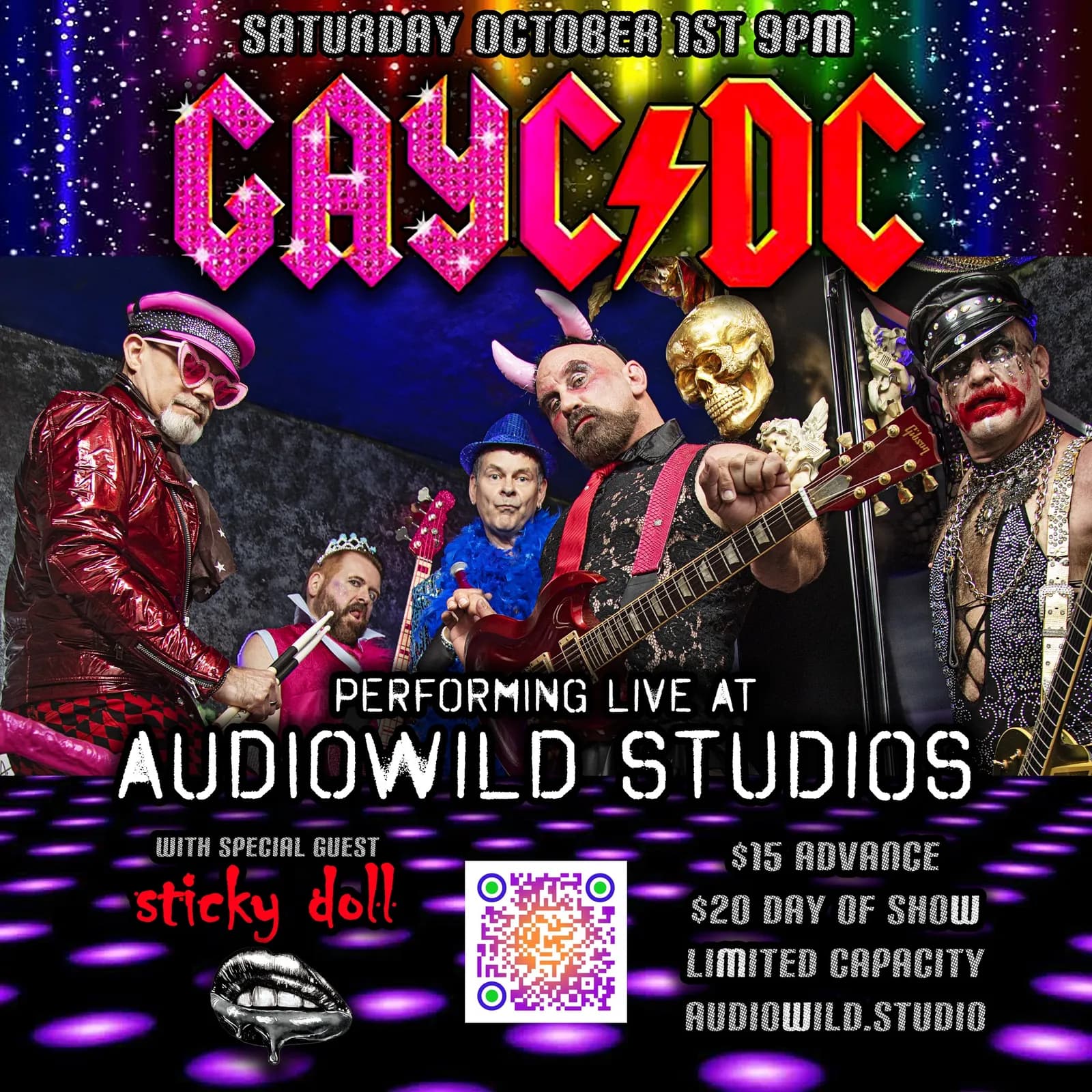 Pride Night with GayC/DC Sticky Doll @AudioWild Studios