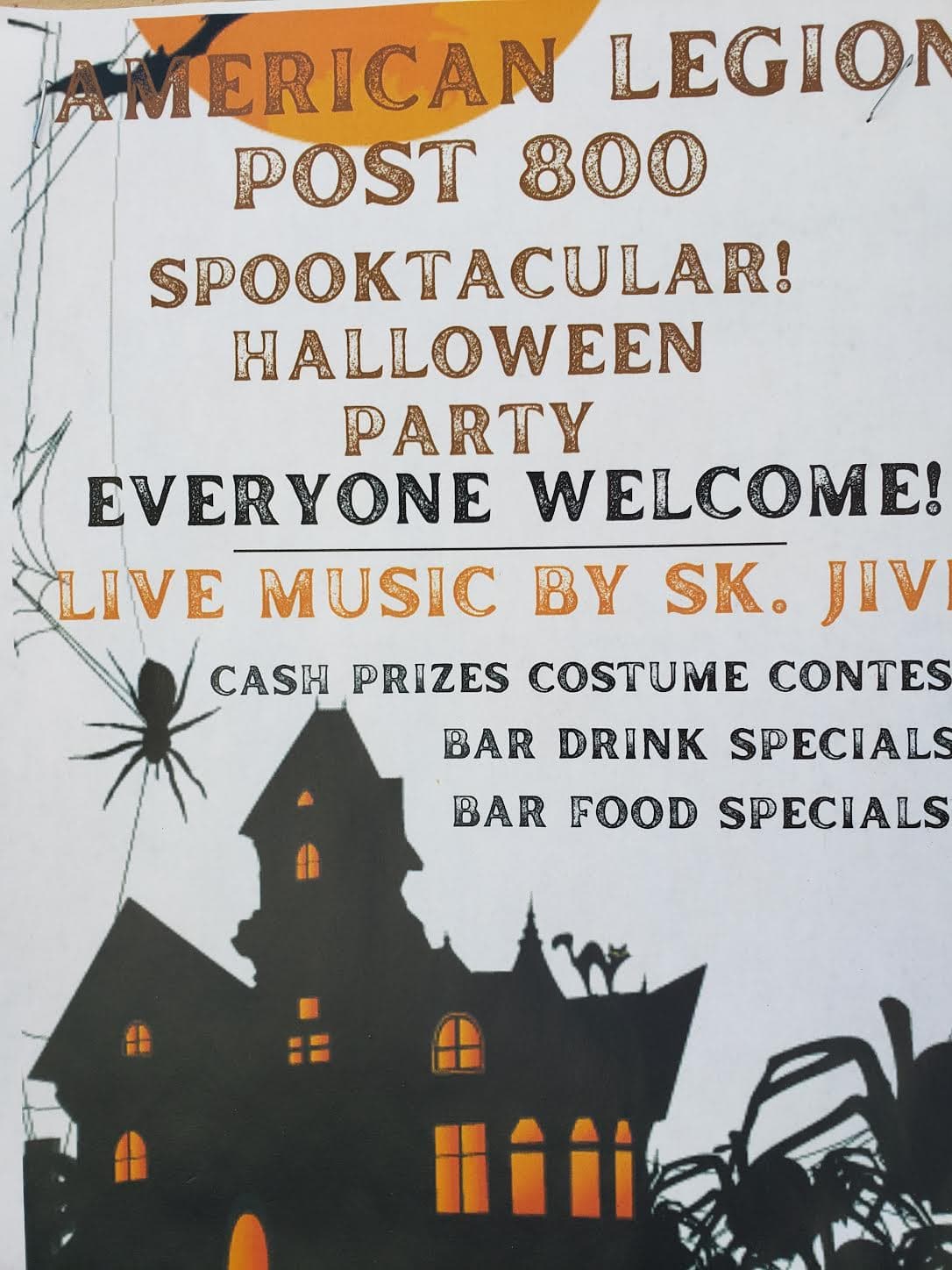 spooktacular halloween@ American legion