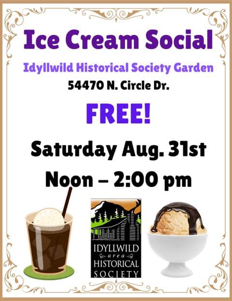 ice cream social@ historical society garden