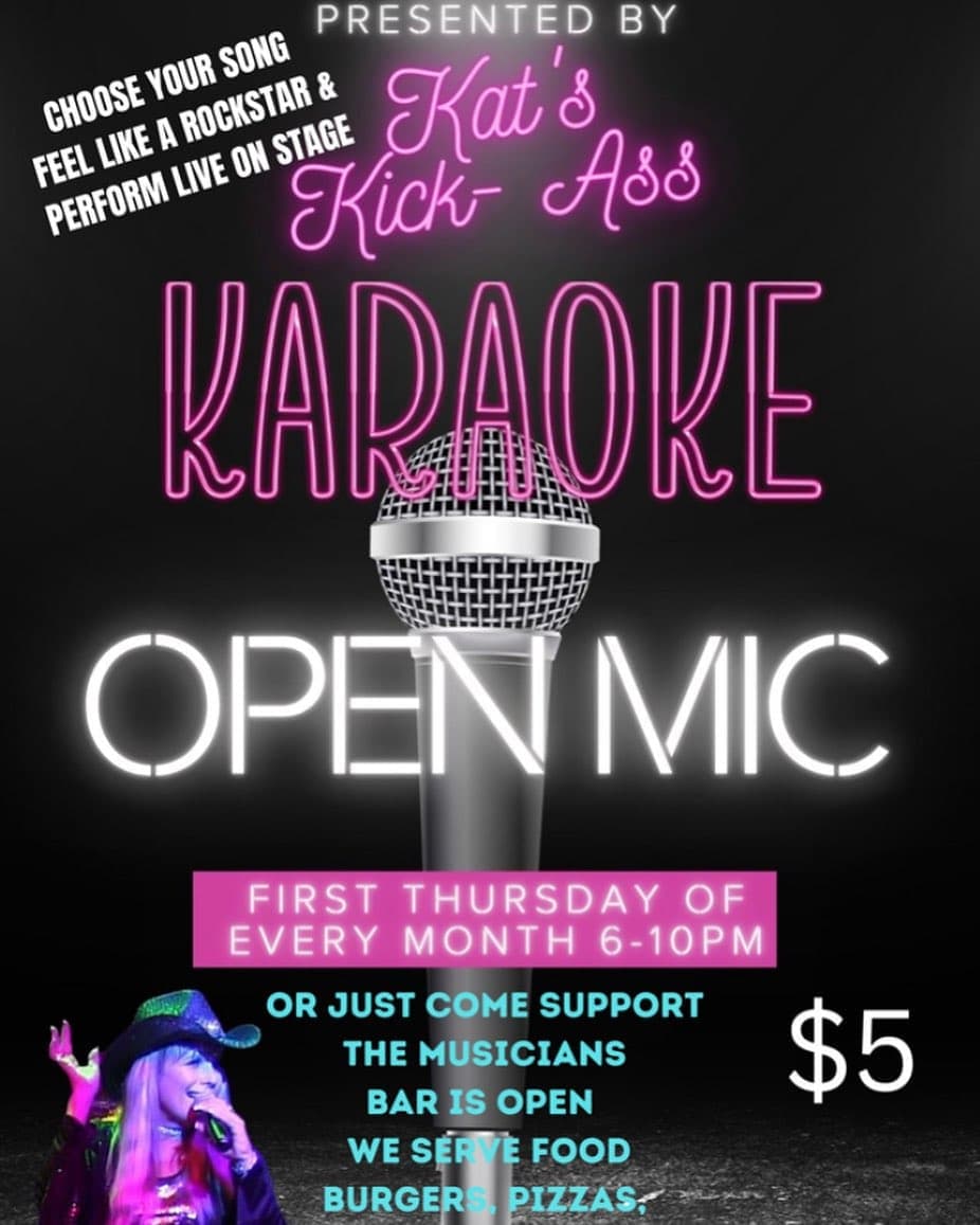kat's kick ass karaoke/ open mic@ rustic theatre