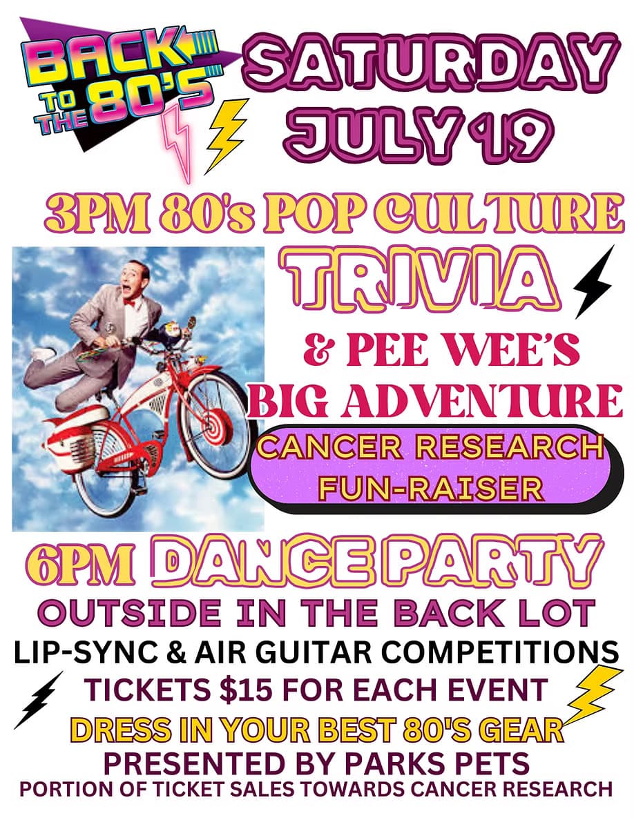 BACK TO THE 80'S DANCE PARTY@ rustic theatre