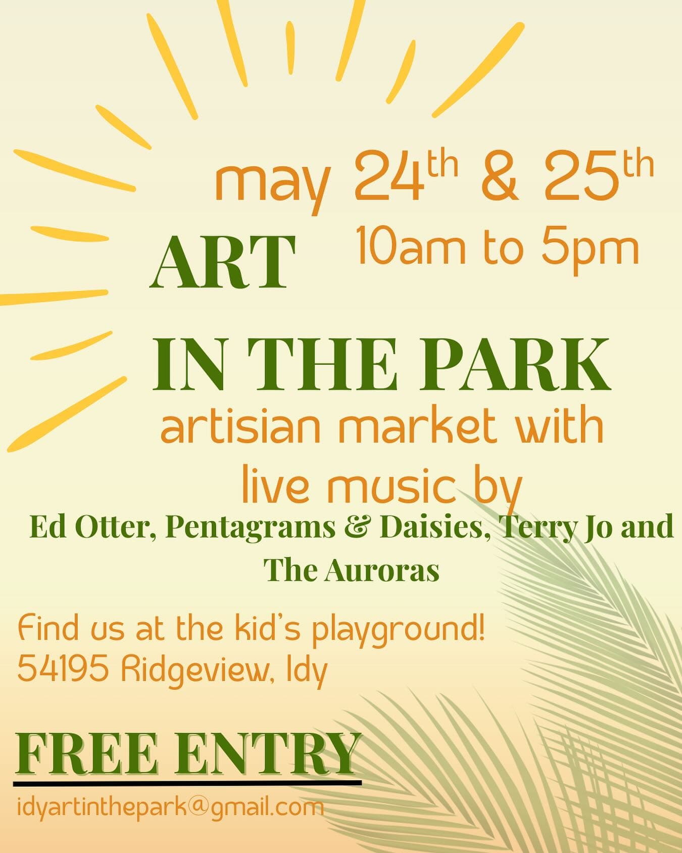 art in the park@ community playground