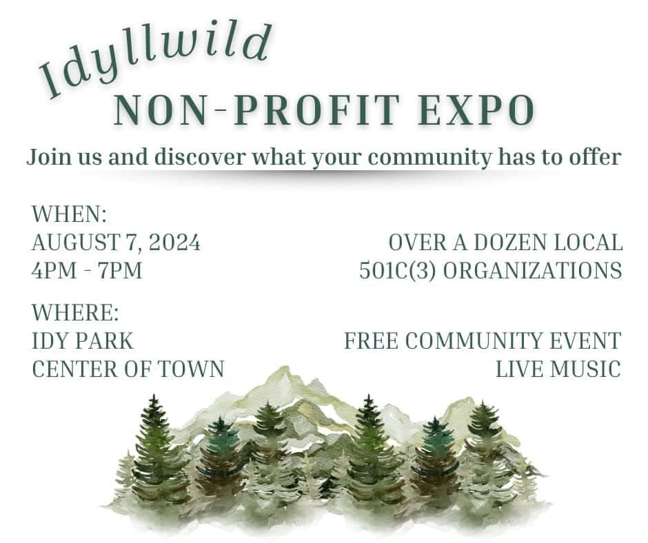 idyllwild non-profit expo@ idy park(center of town)