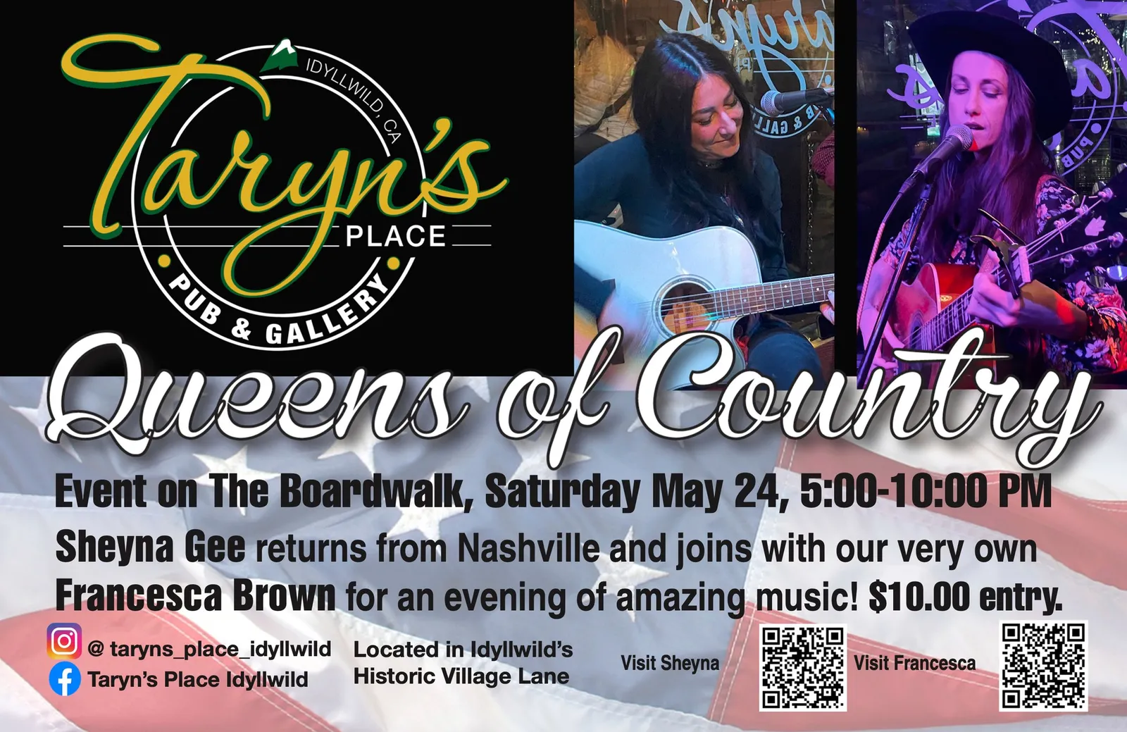 Queens of Cowboy Sheyna G and Francesca@ taryn's place