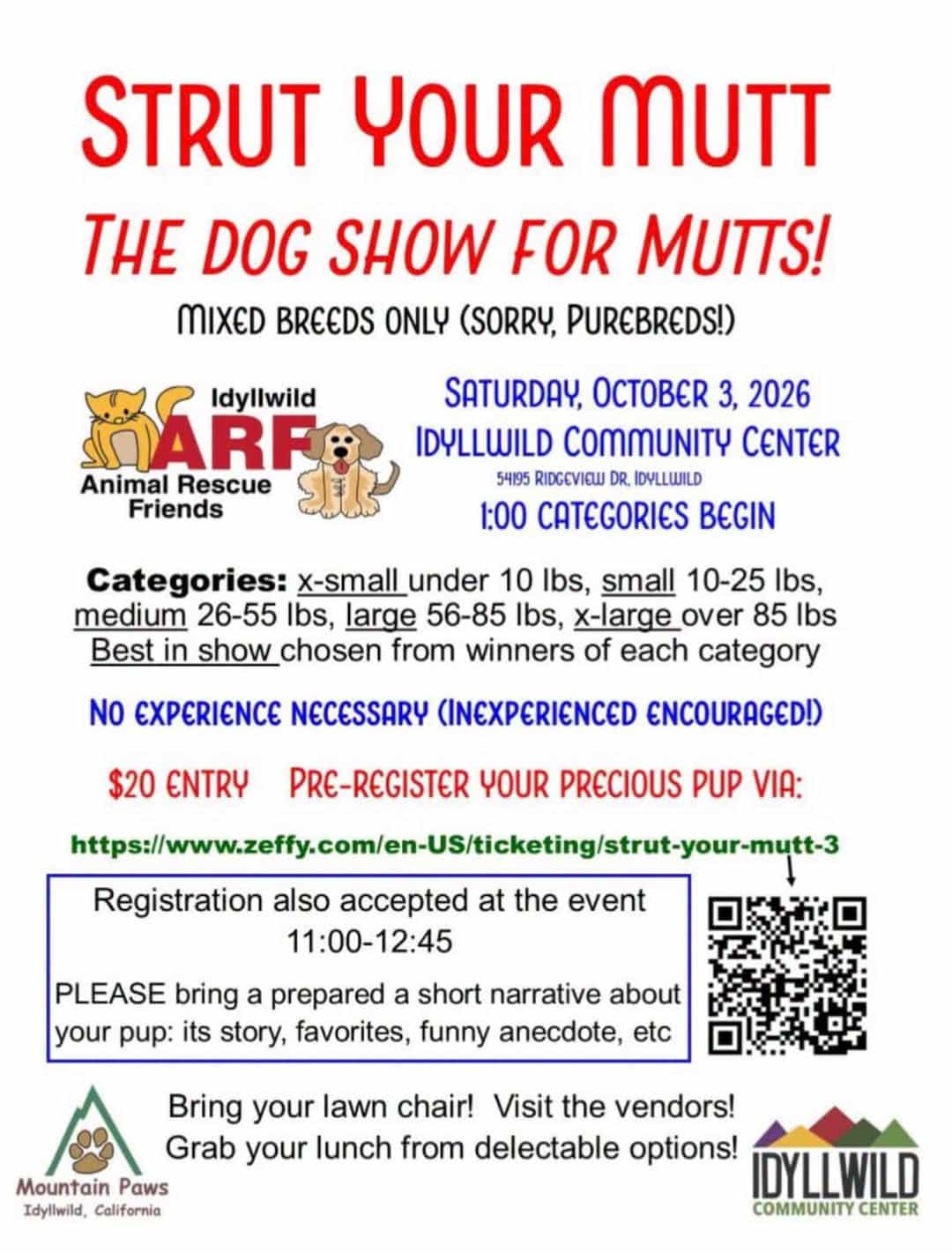 “Strut Your Mutt” DOG SHOW@ community center