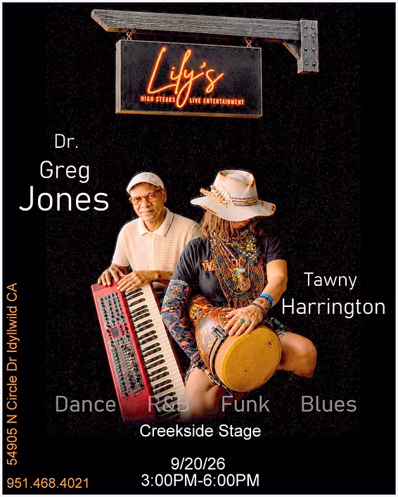 greg jones and Tawny@ Lily's restaurant