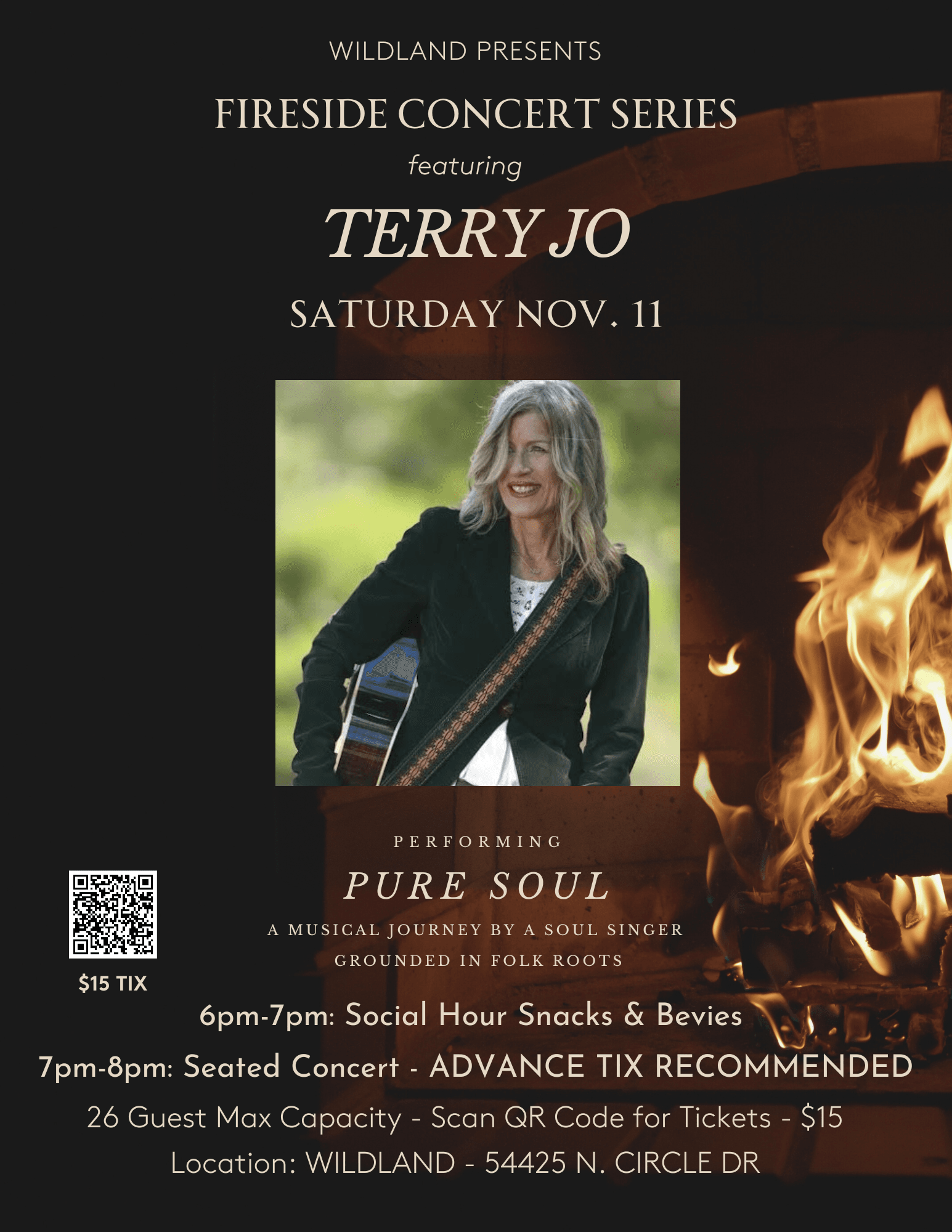 fireside concert series feat. Terry Jo@ Wildland organics
