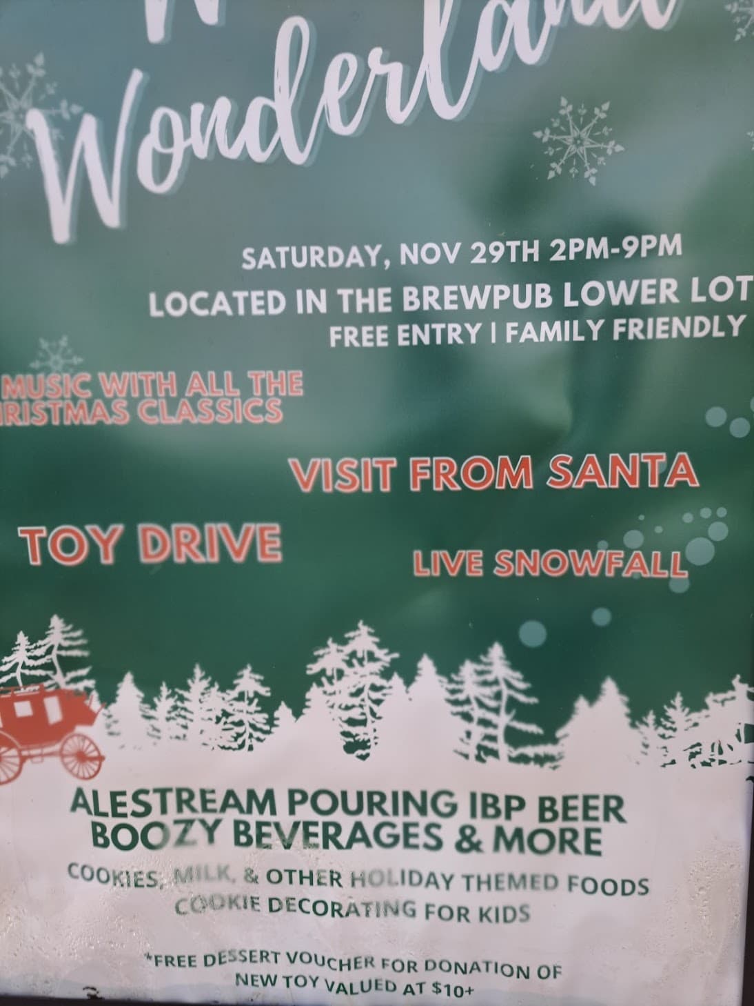 winter wonderland@ brewpub lower lot